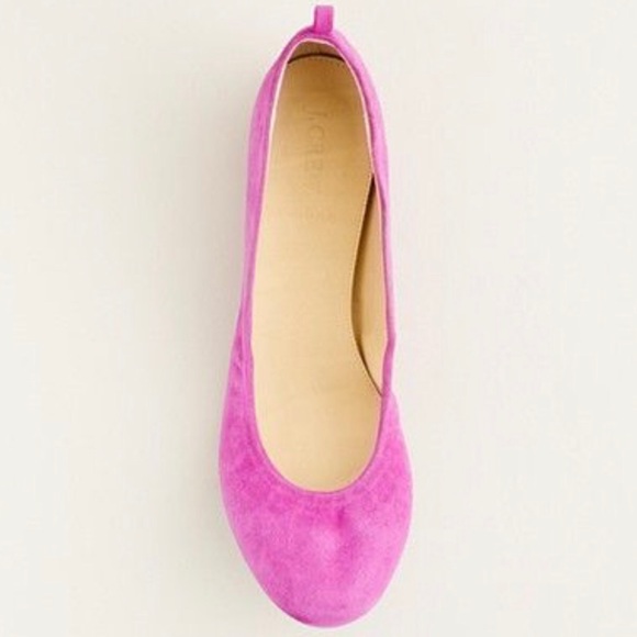J. Crew Shoes - J. Crew Cece Suede Flats in Wild Berry